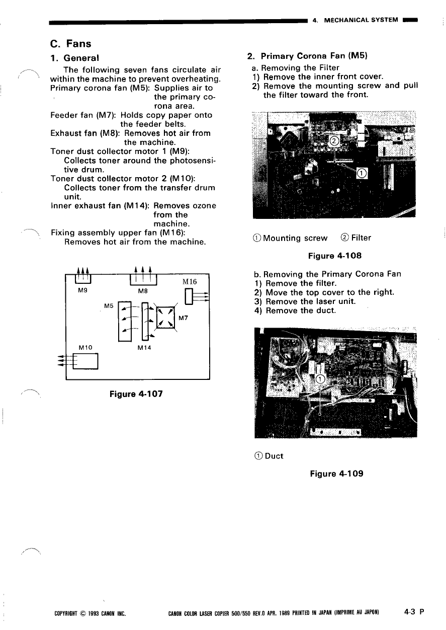 Canon ColorLaserCopier CLC-500 550 Parts and Service Manual-4